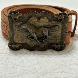 Western Horse Buckle With Belt